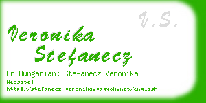 veronika stefanecz business card